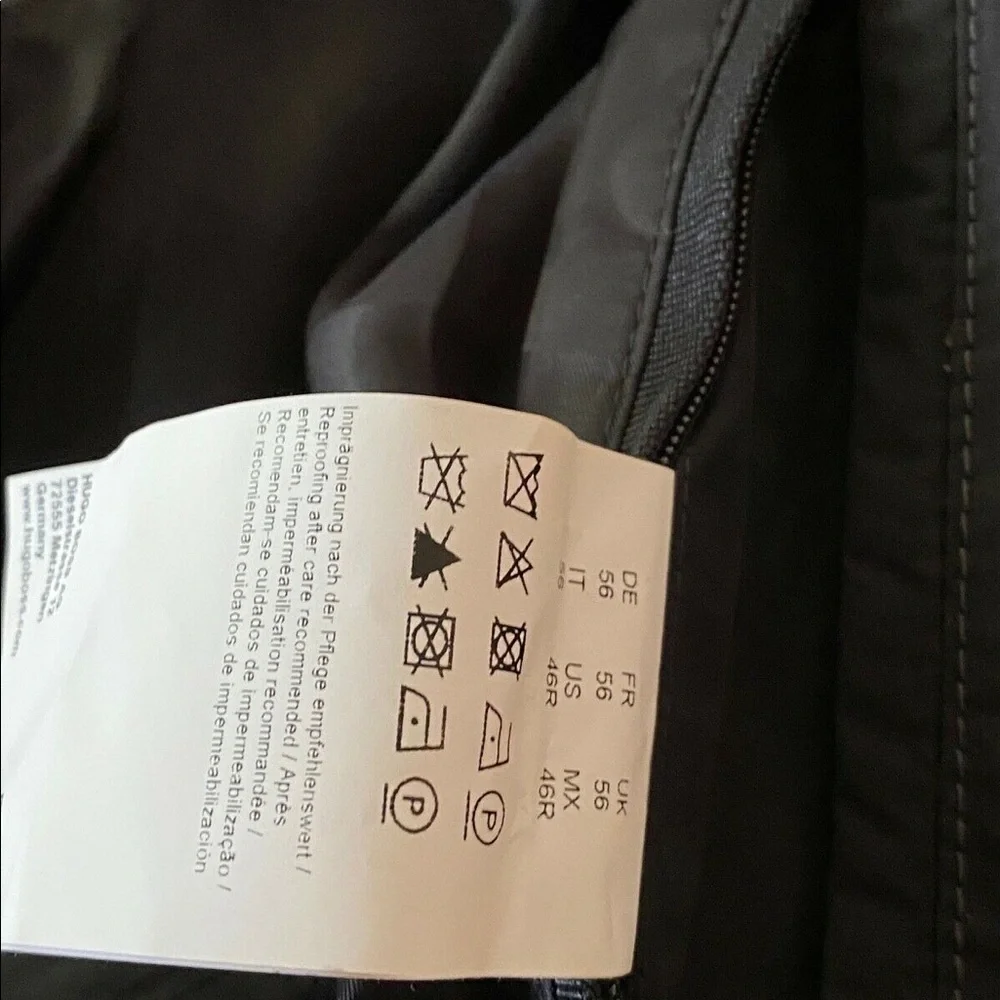 Brand new Hugo Boss Black Padded Bomber jacket Size 46R New. - Picture 9 of 15